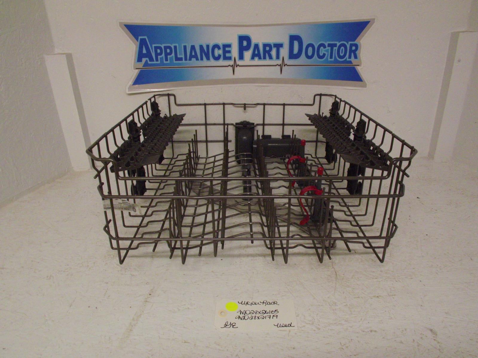 GE Dishwasher WD28X26105 WD28X21719 Upper Rack Used GE Dishwasher WD28X26105 WD28X21719 Upper Rack Used